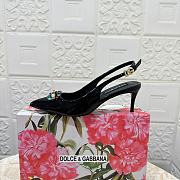 Fortok Dolce & Gabbana Diamond Slingbacks in Black - 5