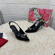 Fortok Dolce & Gabbana Diamond Slingbacks in Black - 2