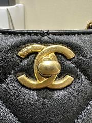 Fortok Chanel 24C Pearl Ball HoBo Bag Black 13x18x7cm - 6