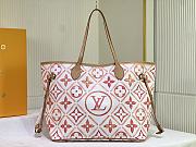 Fortok Louis Vuitton Neverfull MM Bag Coral M25317 31x28x14cm - 5