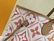 Fortok Louis Vuitton Neverfull MM Bag Coral M25317 31x28x14cm - 4