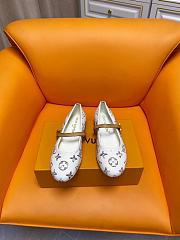 Fortok Louis Vuitton Romy Flat Ballerina Monogram White - 1