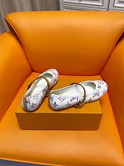 Fortok Louis Vuitton Romy Flat Ballerina Monogram White - 5