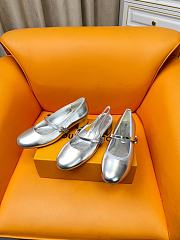 Fortok Louis Vuitton Romy Flat Ballerina Silver - 1