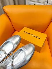 Fortok Louis Vuitton Romy Flat Ballerina Silver - 5