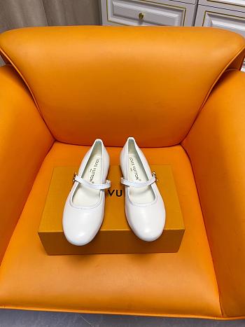 Fortok Louis Vuitton Romy Flat Ballerina White