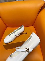 Fortok Louis Vuitton Romy Flat Ballerina White - 5