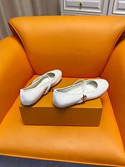 Fortok Louis Vuitton Romy Flat Ballerina White - 4