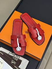 Fortok Hermes Sandals Red - 1