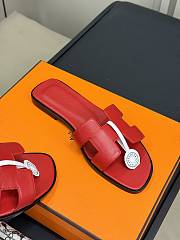Fortok Hermes Sandals Red - 6