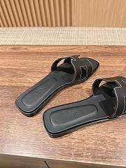 Fortok Hermes Sandals Black - 5