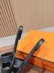 Fortok Hermes Sandals Black - 4