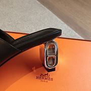 Fortok Hermes Iconique 60 Sandals in Black - 6