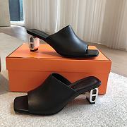 Fortok Hermes Iconique 60 Sandals in Black - 2