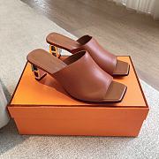 Fortok Hermes Iconique 60 Sandals in Brown - 1