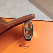 Fortok Hermes Iconique 60 Sandals in Brown - 2