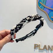 Fortok Chanel Pearl CC Logo Headband Black/White - 6