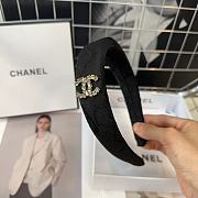 Fortok Chanel Logo Headband Black/Grey - 6