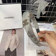 Fortok Chanel Logo Headband Black/Grey - 2