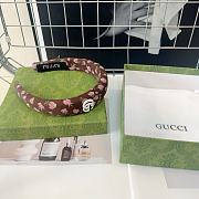 Fortok Gucci Small Flower Headband Beige/Brown - 4