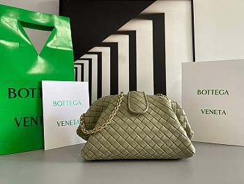 Fortok Bottega Veneta Green Teen Lauren 1980 With Chain 31.5x16.5x11cm