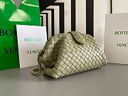 Fortok Bottega Veneta Green Teen Lauren 1980 With Chain 31.5x16.5x11cm - 4