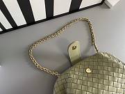 Fortok Bottega Veneta Green Teen Lauren 1980 With Chain 31.5x16.5x11cm - 5