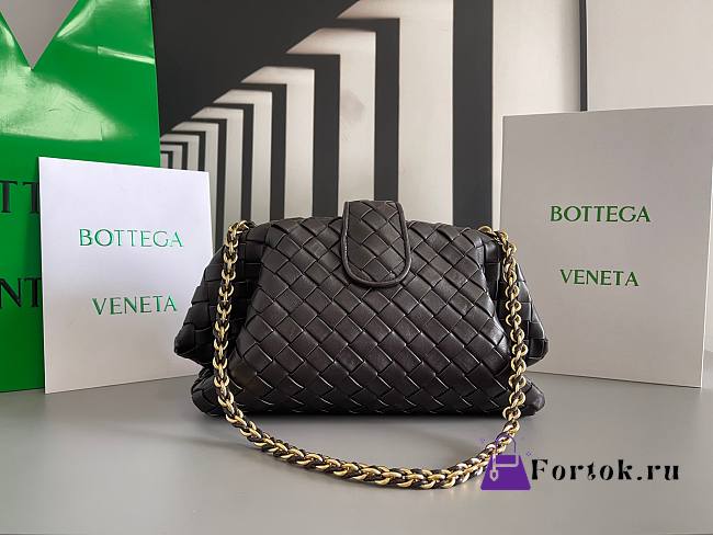 Fortok Bottega Veneta Fondant Teen Lauren 1980 With Chain 31.5x16.5x11cm - 1