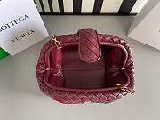 Fortok Bottega Veneta Burgundy Teen Lauren 1980 With Chain 31.5x16.5x11cm - 5