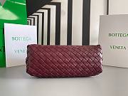 Fortok Bottega Veneta Burgundy Teen Lauren 1980 With Chain 31.5x16.5x11cm - 3