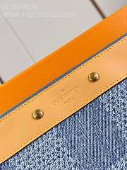 Fortok Louis Vuitton Pochette To-Go Clutch Sky Blue Denim M82313 30x21x1cm - 6