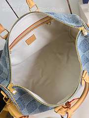 Fortok Louis Vuitton Keepall Bandoulière 50 Bag Sky Blue Denim M40739 50x29x23cm - 4