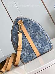 Fortok Louis Vuitton Keepall Bandoulière 50 Bag Sky Blue Denim M40739 50x29x23cm - 3