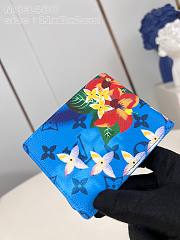 Fortok Louis Vuitton Slender Wallet Blue M83468 11x8x2cm - 3