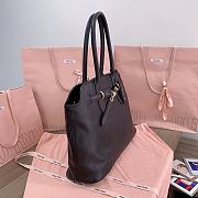 Fortok MiuMiu Black Nappa Leather Handbag 5BG291 31x40x13cm - 5
