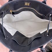 Fortok MiuMiu Black Nappa Leather Handbag 5BG291 31x40x13cm - 2