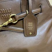 Fortok MiuMiu Brown Nappa Leather Handbag 5BG291 31x40x13cm - 2