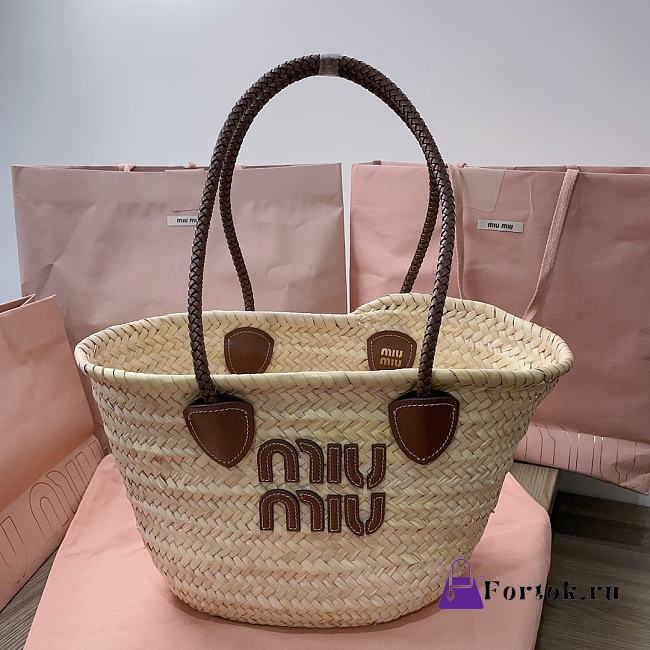 Fortok MiuMiu Palmetto Tote Bag 5BG206 26x26x17cm - 1