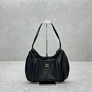 Fortok MiuMiu Cloud Underarm Bag Black 5614 38x19x7cm - 1