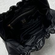 Fortok MiuMiu Cloud Underarm Bag Black 5614 38x19x7cm - 3