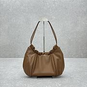 Fortok MiuMiu Cloud Underarm Bag Brown 5614 38x19x7cm - 4