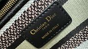 Fortok Dior Lady D-lite Bag Pastoral Flower Winter Lady Diana Embroidery 24x20x11cm - 2