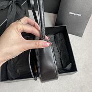 Fortok Saint Laurent Mini Voltaire Underarm Bag Black 779642 17.5x13.5x5cm - 6
