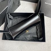 Fortok Saint Laurent Mini Voltaire Underarm Bag Black 779642 17.5x13.5x5cm - 5