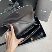 Fortok Saint Laurent Mini Voltaire Underarm Bag Black 779642 17.5x13.5x5cm - 4