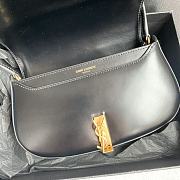 Fortok Saint Laurent Mini Voltaire Underarm Bag Black 779642 17.5x13.5x5cm - 3