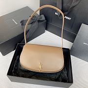Fortok Saint Laurent Mini Voltaire Underarm Bag Brown 779642 17.5x13.5x5cm - 1