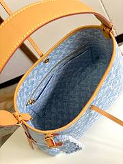 Fortok Louis Vuitton CarryAll PM Bag Sky Blue Denim M11462 29×12×24cm - 2