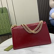 Fortok Gucci Dionysus Shoulder Bag Red Patent Leather 795005 28x16x10.5cm - 5