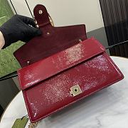 Fortok Gucci Dionysus Shoulder Bag Red Patent Leather 795005 28x16x10.5cm - 4